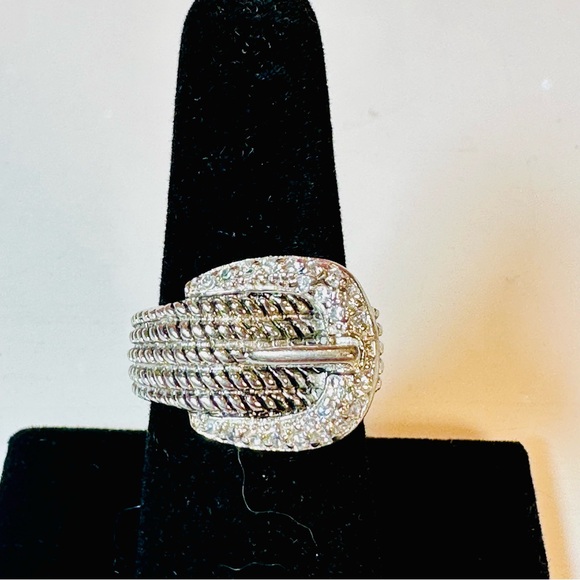 Sterling Silver Buckle Ring - Picture 1 of 7
